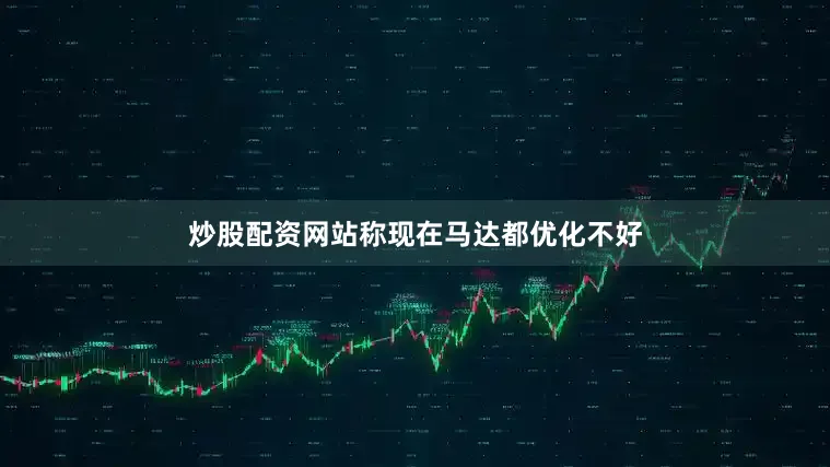 炒股配资网站称现在马达都优化不好