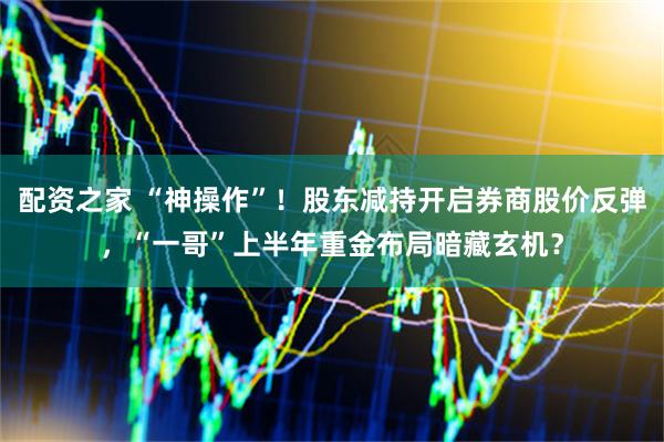 配资之家 “神操作”！股东减持开启券商股价反弹，“一哥”上半年重金布局暗藏玄机？